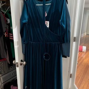 Blue Velvet Dress - Vixen by Michelle Pitt NWT